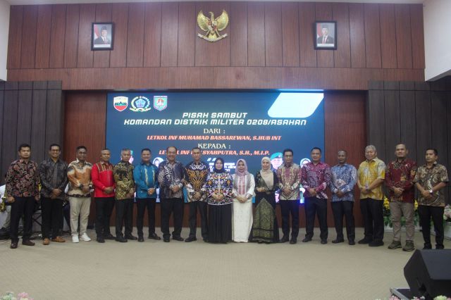 PISAH SAMBUT DANDIM 0208/ASAHAN. KETUA DPRD: SELAMAT DATANG DI TANAH ASAHAN TERCINTA